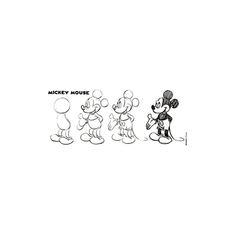 Taza Boceto Mickey Mouse Disney Cer&aacute;mica 320 ml... image number null