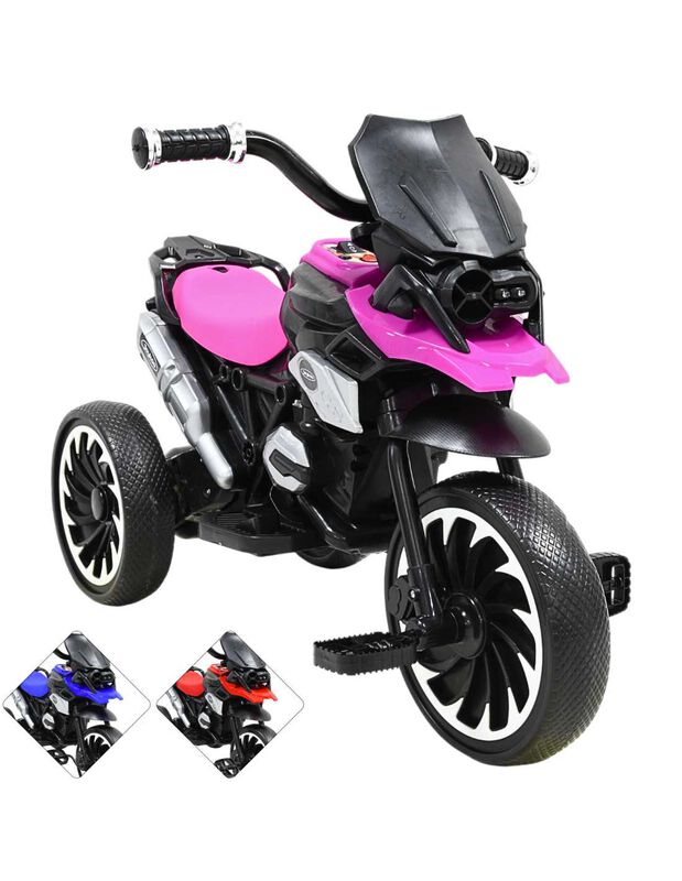 Moto Montable El&eacute;ctrica para Ni&ntilde;os Triciclo H&iacute;b... image number null