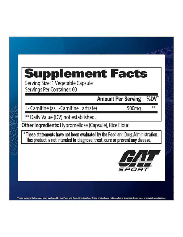 L-carnitina Gat Sport 500mg Para Rendimiento At... image number null