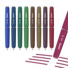 Bol&iacute;grafos De Gel Borrables Qimiart 0.6 mm Punta Fina Pack De 9 Colores Retro