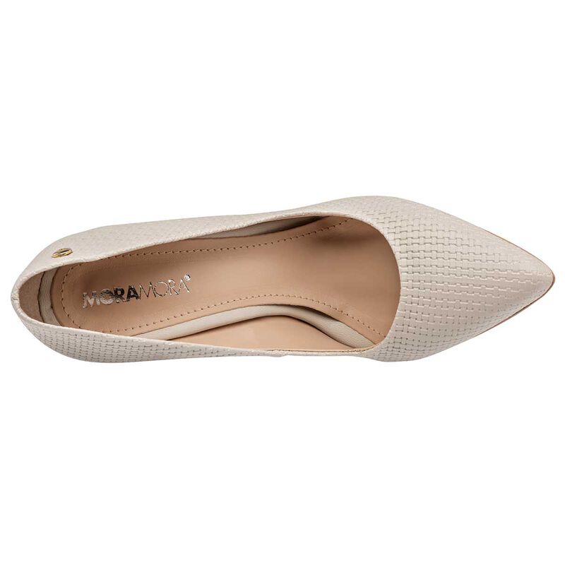 Moramora Zapatilla para mujer beige image number null