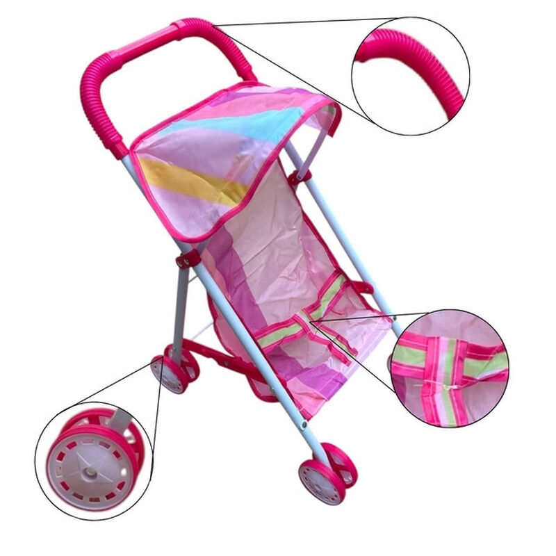 Carriola de Juguete Para Mu&ntilde;ecas Con Estrutura ... image number null