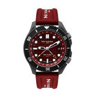 Reloj Nivada Sea To Sky Nano Cer&aacute;mica/Caucho Cara Roja Gmt I