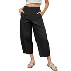 Pantalones Egockal Pierna Barril Mujer Bolsillos