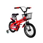Bicicleta Infantil R16 Rojo con Ruedas de Entrenamiento Bluelander