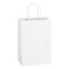 Bolsas De Regalo Mlyta 13x8x21 Cm Blancas, Paquete De 300 Con Asas