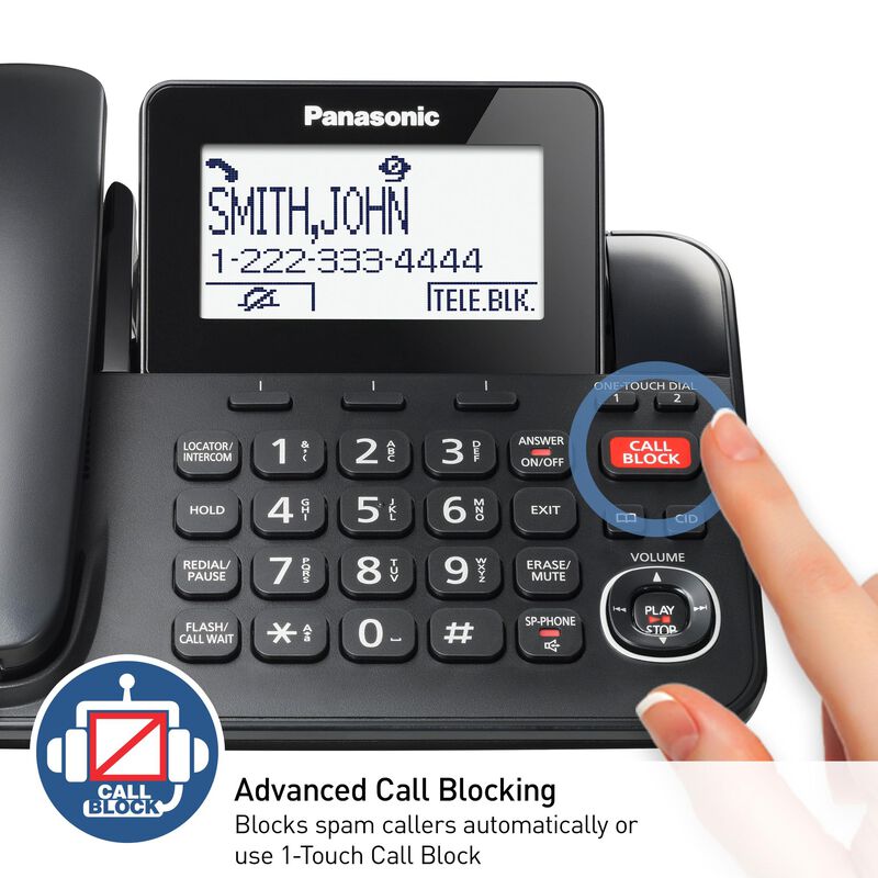 Tel&eacute;fono Panasonic Kx-tgf852b Con Cable/inal&aacute;mb... image number null