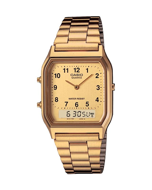 Reloj Casio Vintage Unisex AQ-230GA-9BVT dorado image number null