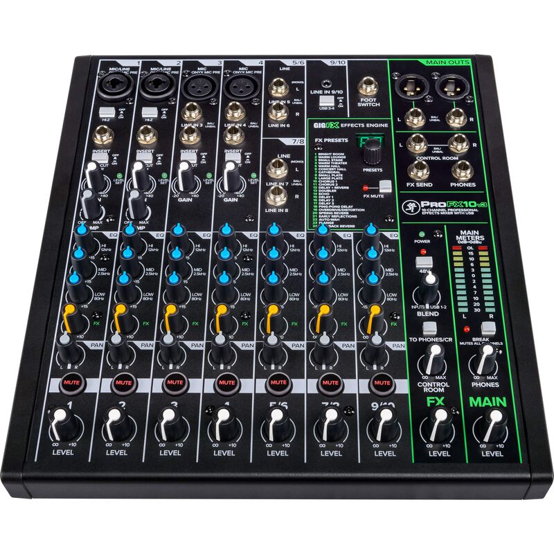 Mezclador Mackie Profx10v3 De 10 Canales Con Us... image number null