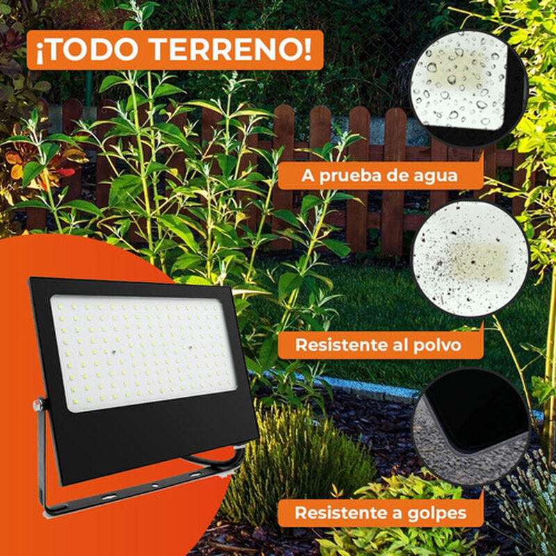 Reflector Led Exterior 100w Luz Fr&iacute;a Ip66 No At... image number null