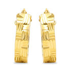 Arracadas 2begold Amarillo Diamantado (925+1/10 14k) (11mm Aprox)