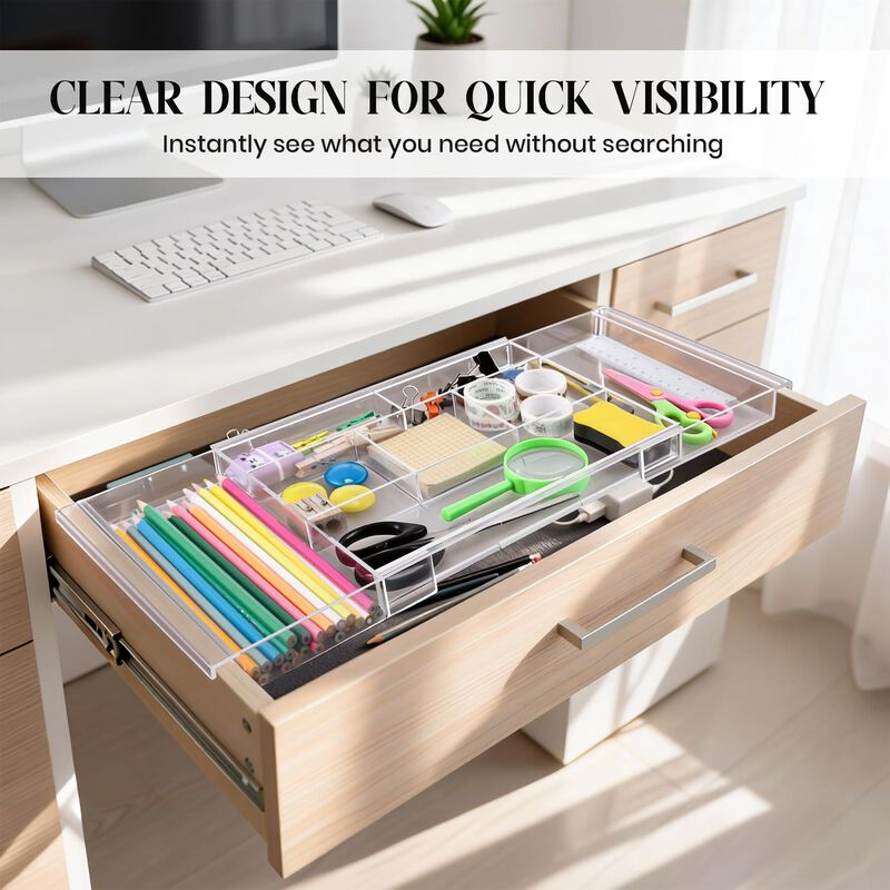 Organizador De Cajones Dunkive 4‑unidades 32‑51... image number null