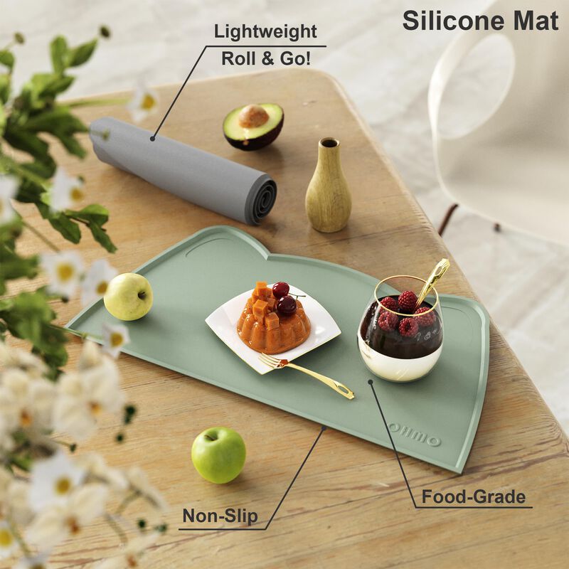 Alfombrilla Para Mascotas Ohmo 46x25 Cm Verde S... image number null