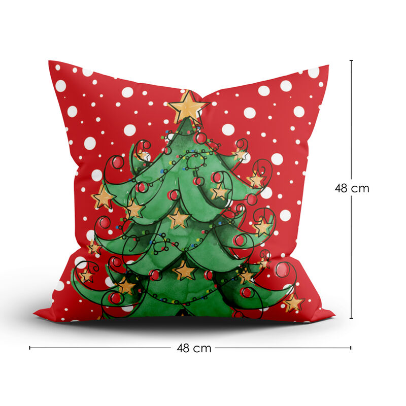 Coj&iacute;n Terciopelo Estampado Hd Navide&ntilde;o 48Cmx48C... image number null