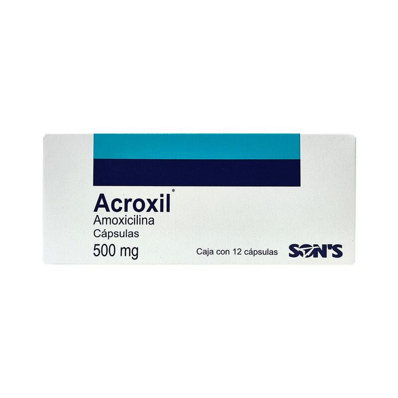 Acroxil Amoxicilina 500 Mg 12 Capsula(s) image number null