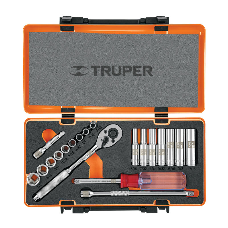 Juego de 20 Herramientas Cuadro 1/4' Std para M... image number null