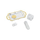 Arras Virgen De Guadalupe Completa Plata Platinada #16 Incluye Cofre Y Charola