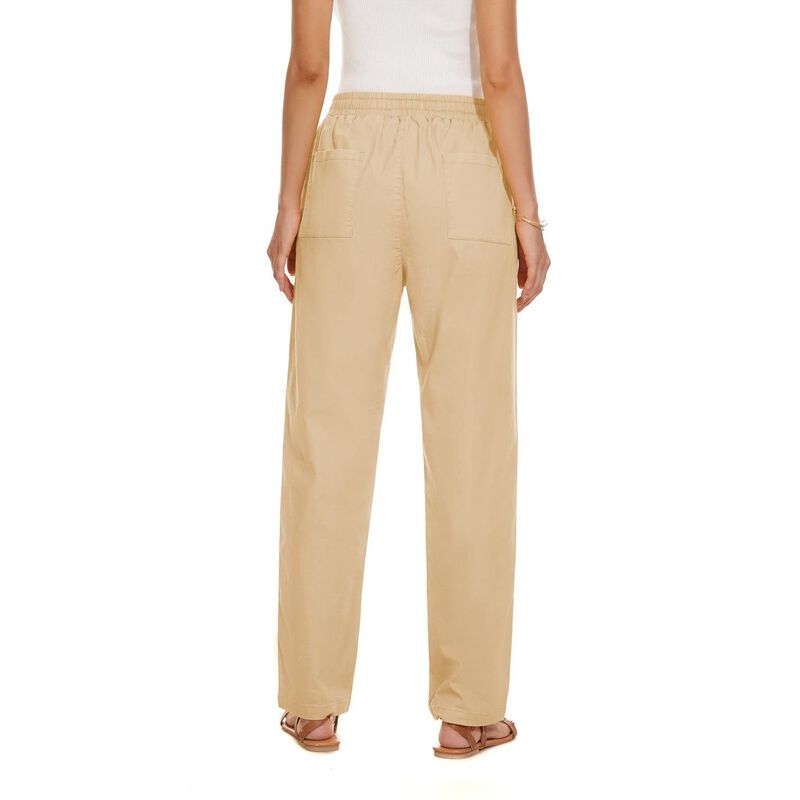 Pantalones Yocur Para Mujer Caqui XL, Pierna Re... image number null