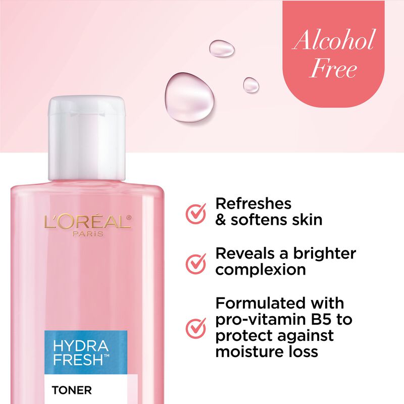 T&oacute;nico L'oreal Paris Skincare Hydrafresh Sin Al... image number null