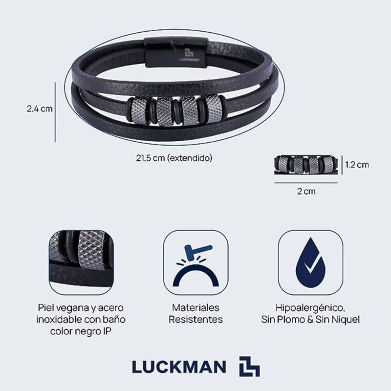 Pulseras Hombre, Brazaletes Acero Inoxidable Jo... image number null