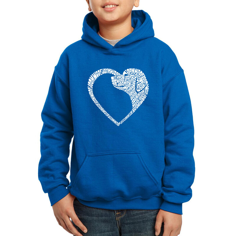 Sudadera Con Capucha Word Art Para Ni&ntilde;o - Coraz... image number null