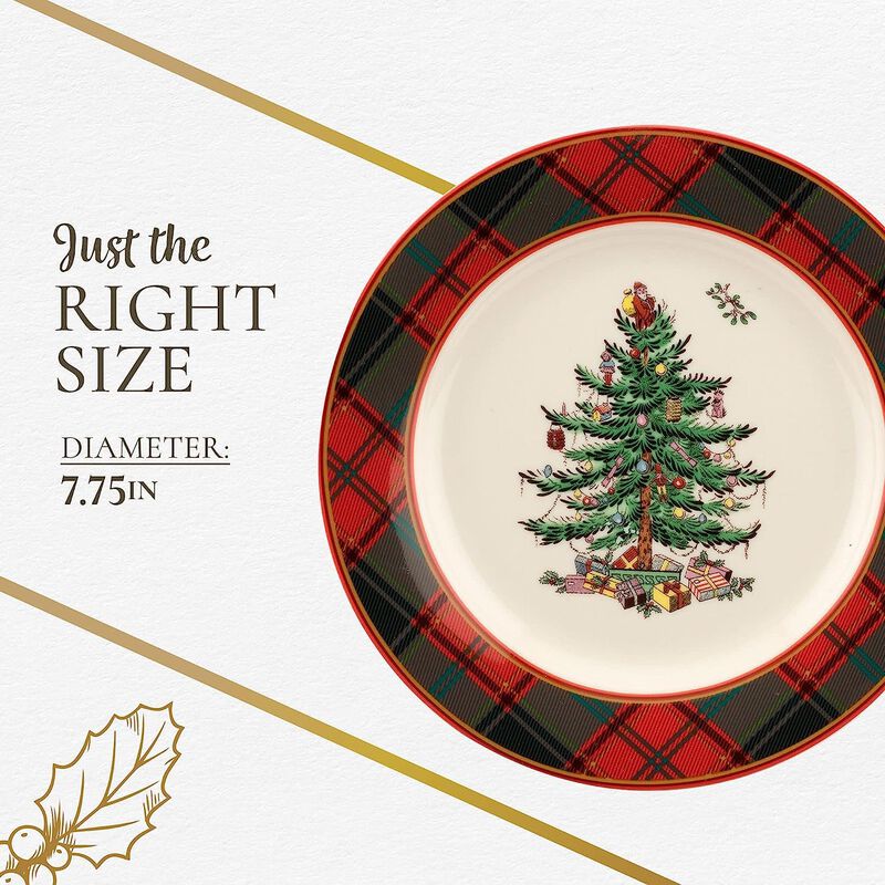 Plato De Ensalada Spode &Aacute;rbol De Navidad 20cm -... image number null