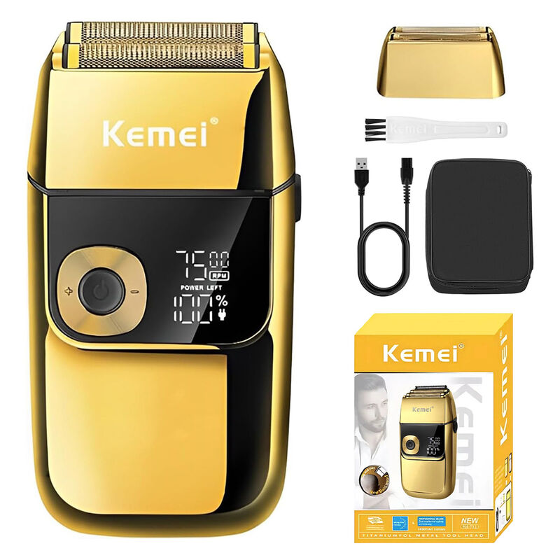 Afeitadora El&eacute;ctrica 2 En 1 Recargable Kemei Km... image number null