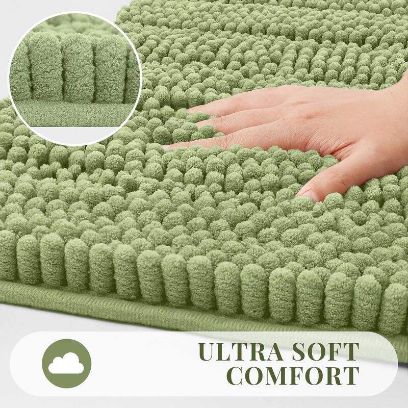 Alfombra De Ba&ntilde;o Bcoimo Sage De Chenille Absorb... image number null