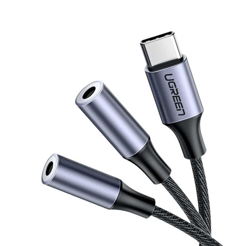Cable de Audio UGREEN USB-C a doble 3.5mm Hembr... image number null