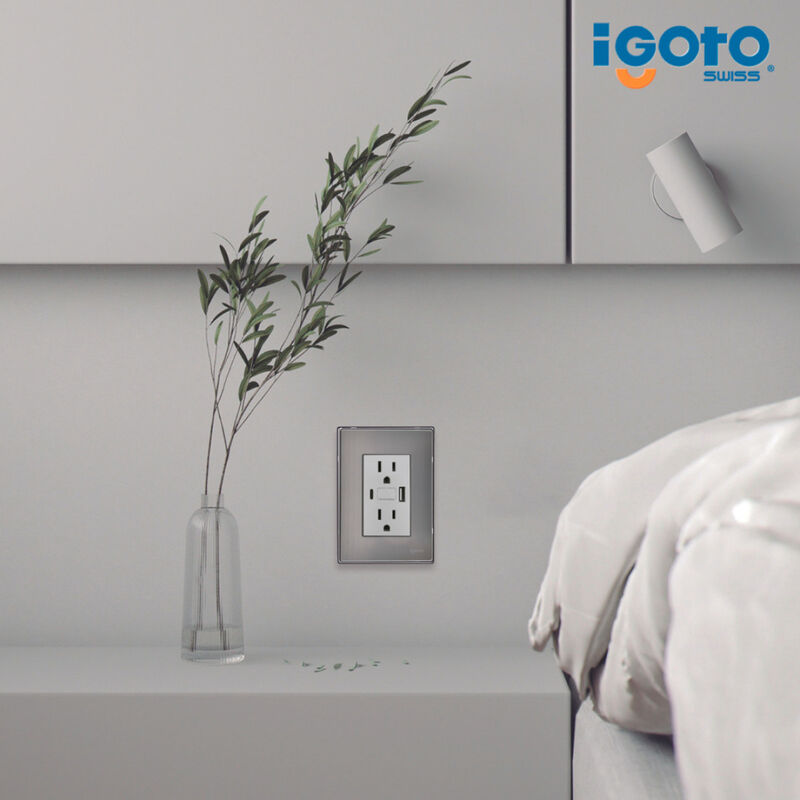 1 Pieza Placa Armada Inox Y&nbsp;contacto Duplex + U... image number null