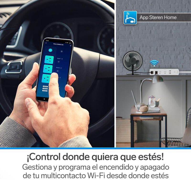 Multicontacto Wi-Fi* de 4 salidas horizontales ... image number null
