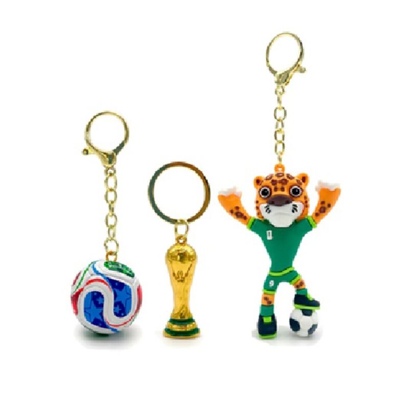 Llavero 3 Pack Zayu Balon Y Copa Mundial Mexico... image number null
