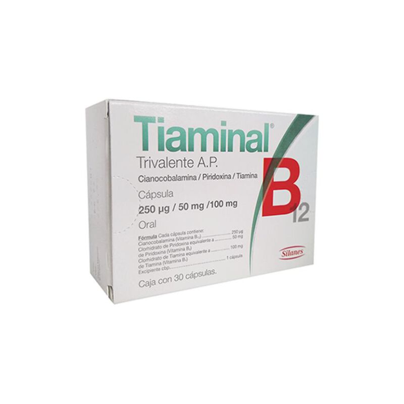 Tiaminal B12 Trivalente Ap 100/50/0.25 Mg 30 C&aacute;... image number null