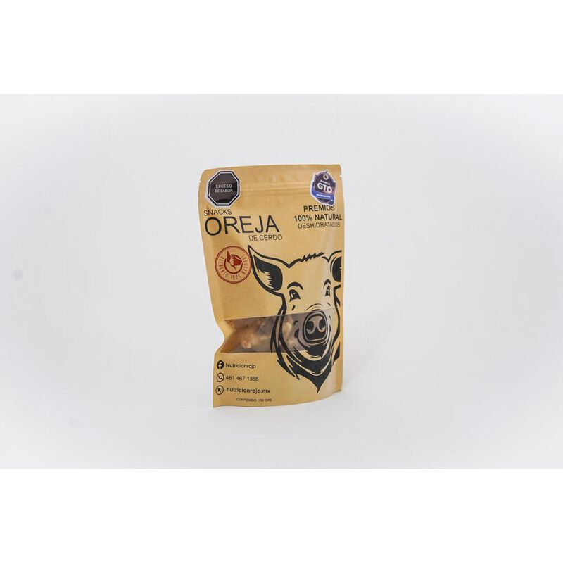 Nutrición Rojo,Snacks Para Perros,Oreja de Cerd... image number null
