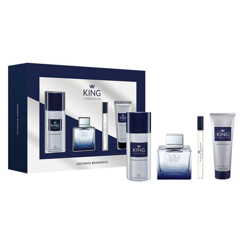 Perfume King Of Seduction 4 Pzas. Edt 100 Ml. C... image number null