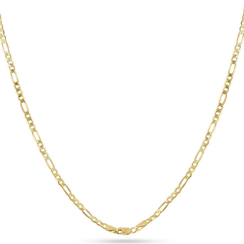 Cadena De Oro Amarillo 14K 3X1 (55Cm - 3.15Mm A... image number null