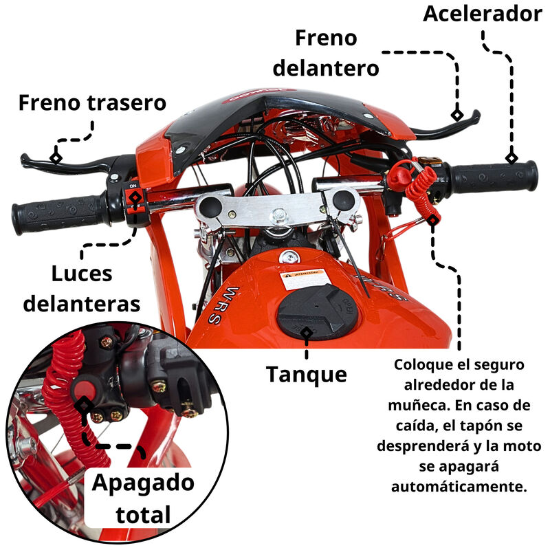 Mini Moto Deportiva De Gasolina 49cc Para Ni&ntilde;os... image number null