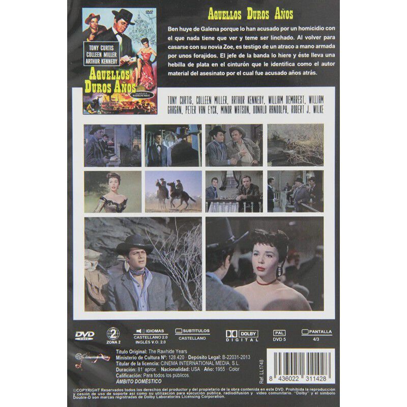 Aquellos Duros A&ntilde;os [dvd] (1956) The Rawhide Ye... image number null