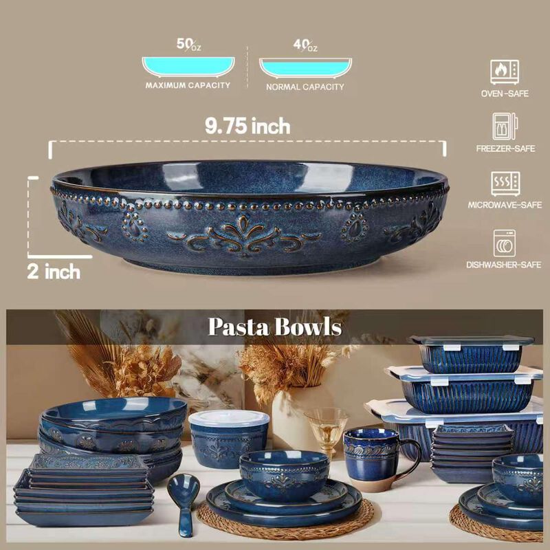 Tazones Para Pasta Artena 25 cm 50 oz Pack De 4... image number null
