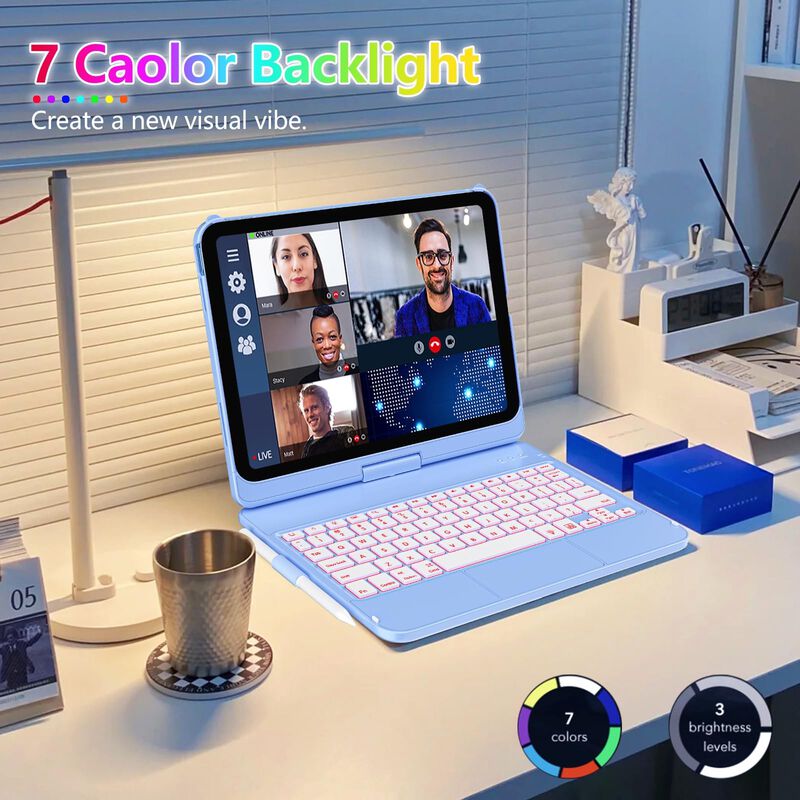 Funda Con Teclado Fuwang Touch Para Ipad 10th G... image number null