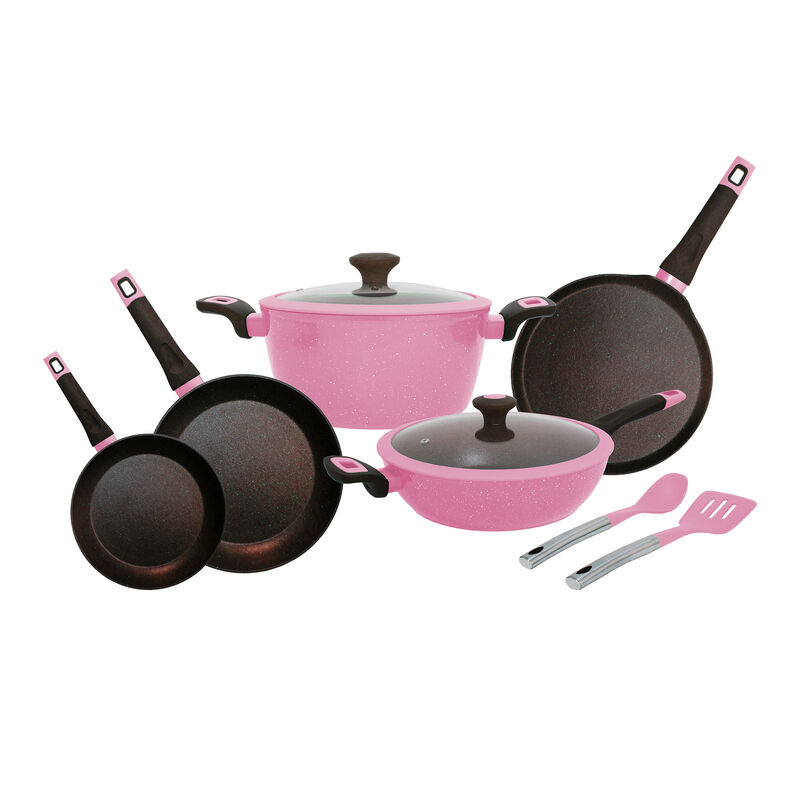 Bater&iacute;a de Cocina FOODE set 9 piezas color Rosa image number null