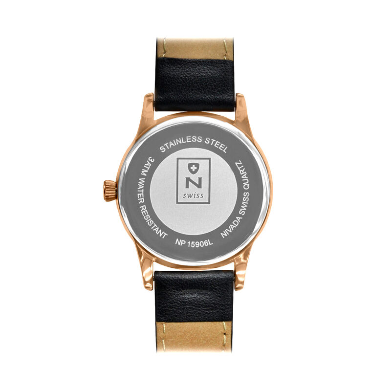 Reloj Nivada Grenchen Dama Pvd Oro Rosa/Piel In... image number null