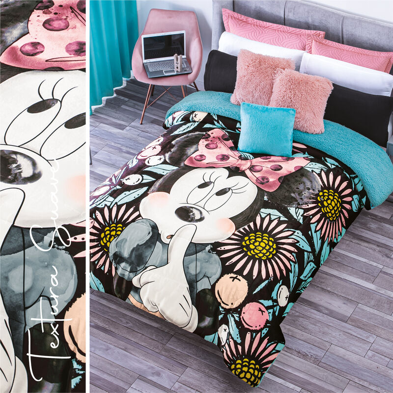 COBERTOR PACHI MINNIE POETIC V2 TURQUESA MAT/IN... image number null