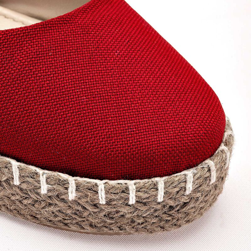 Queen sandalia tipo alpargata para mujer rojo c... image number null