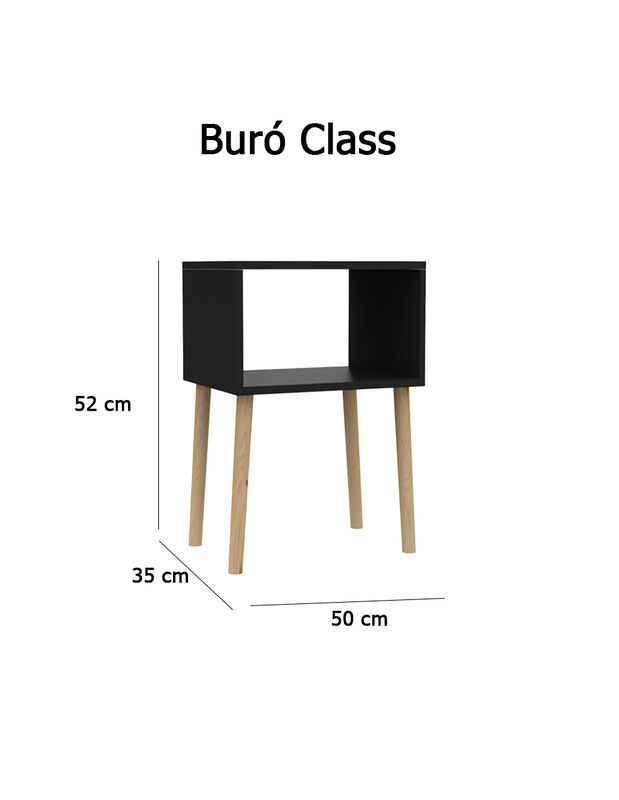 Buró de Recamara Class Set 2 piezas, Color Negr... image number null