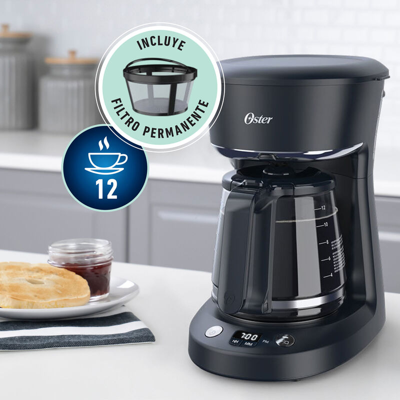 Cafetera Oster Programable 12 Tazas Filtro Perm... image number null