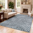 Alfombra Royhome 183 &times; 274 cm, Dise&ntilde;o Geom&eacute;trico Moderno, Lavable