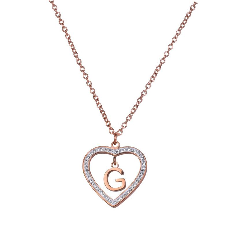 Collares Mujer Inicial Letras Corazón, Regalos ... image number null