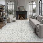 Alfombra De &Aacute;rea Hugear 244 &times; 152 cm Azul Vintage Lavable