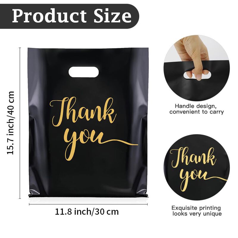 Bolsas De Regalo Reutilizables Negras 30 &times; 40 c... image number null